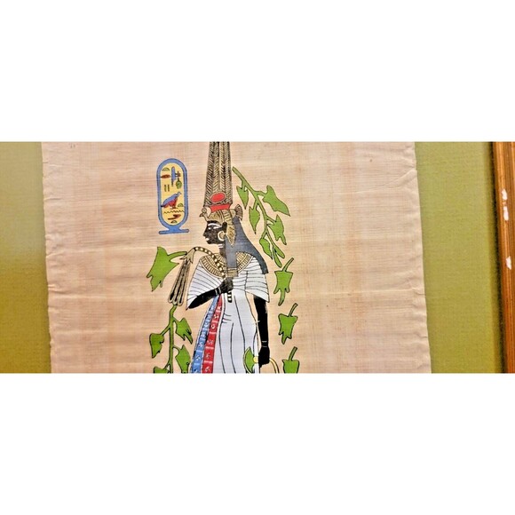 Egyptian Papyrus Painting ,Queen Nefertari Ahmose, the Papyrus Institute, Egypt - Picture 8 of 16